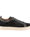 Florida Black | Studded Suede Sneaker