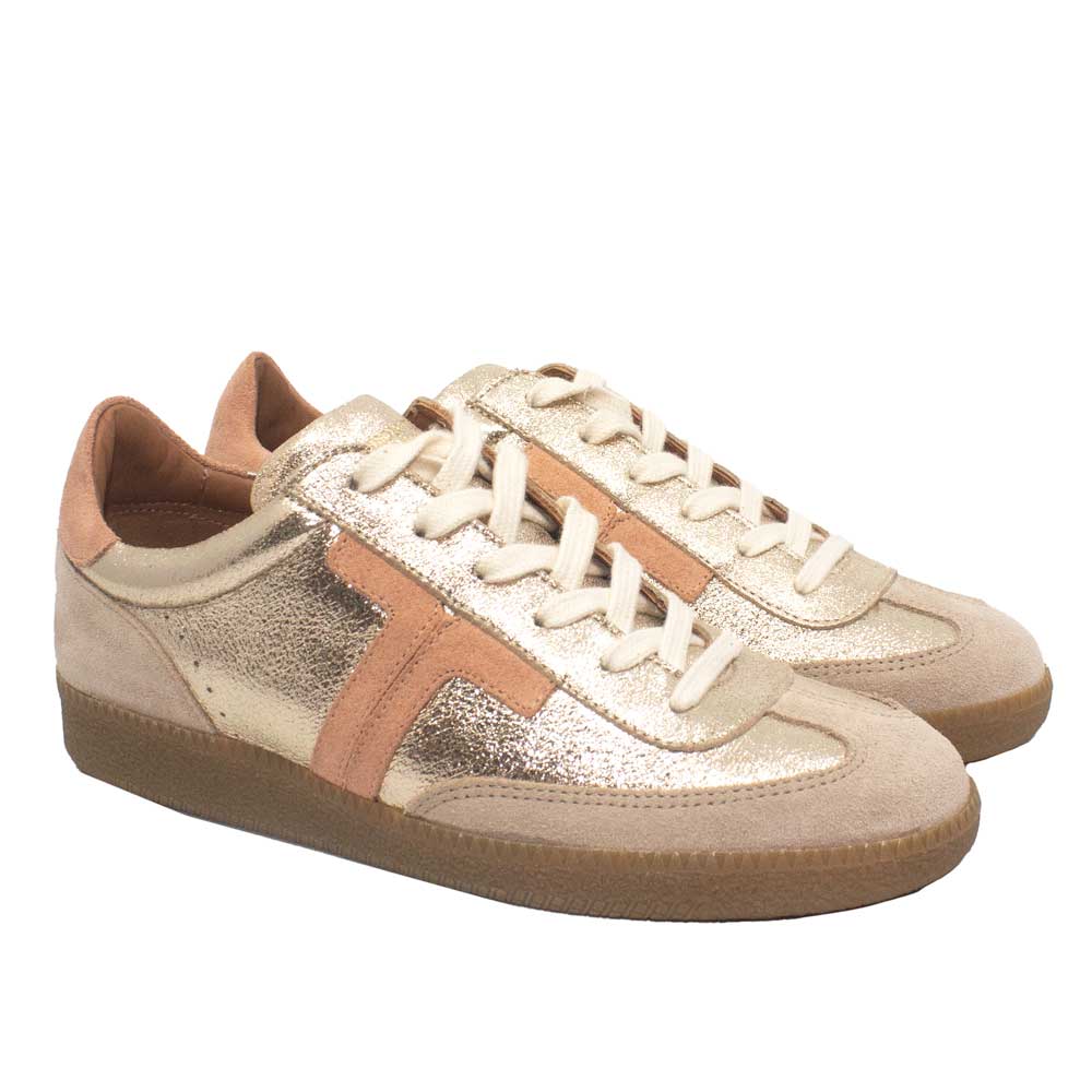 Solveig Rose | Metallic Leather Sneaker