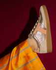 Solveig Rose | Metallic Leather Sneakers
