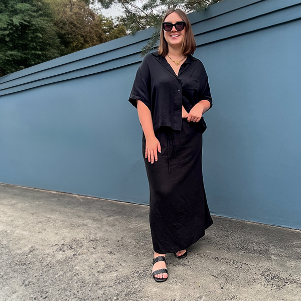 Celina Black | Leather Sandal