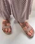Viva Mauve | Leather Slide