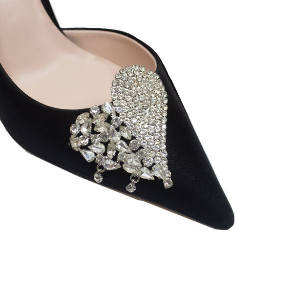 Bellagio Black | Leather high heel pump