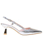 Corto Silver | Mirror Leather Pump