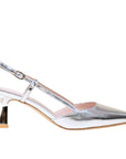 Corto Silver | Mirror Leather Pump