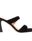 Tara Black | Ultra-matte Leather Mules