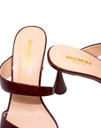 Tara Burgundy Patent | Leather Mule