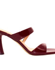 Tara Burgundy Patent | Leather Mule