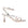 side view of Mi/Mai Venice strappy sandal  with ankle strap in metallic silver leather