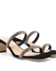 Babs Black | Embellished Mule