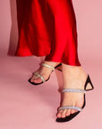 Babs Black | Embellished Mule