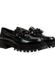 Arto Black | Chunky Leather Loafer