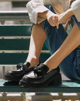 Arto Black | Chunky Leather Loafer