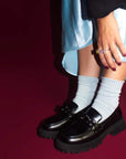 Arto Black | Chunky Leather Loafer