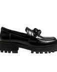 Arto Black | Chunky Leather Loafer