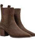 Jane II Khaki | Suede Ankle Boot