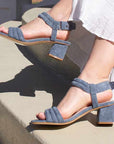 Mi/Mai Killian Blue Suede sandal
