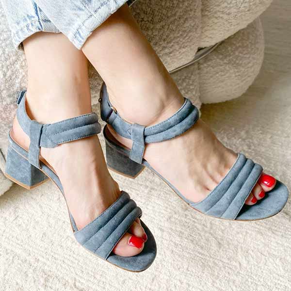 Mi/Mai Killian Blue Suede sandal