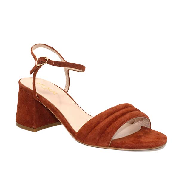 Mi/Mai Peony Brick suede sandals