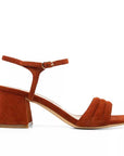 Mi/Mai Peony Brick suede sandals