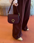 M01 Burgundy | Leather Handbag