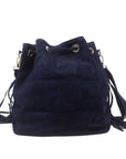 M02 Navy | Suede Fringe Bag