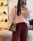 M03 Leopard | Leather Bucket Bag
