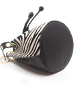 M03 Zebra | Leather bucket bag