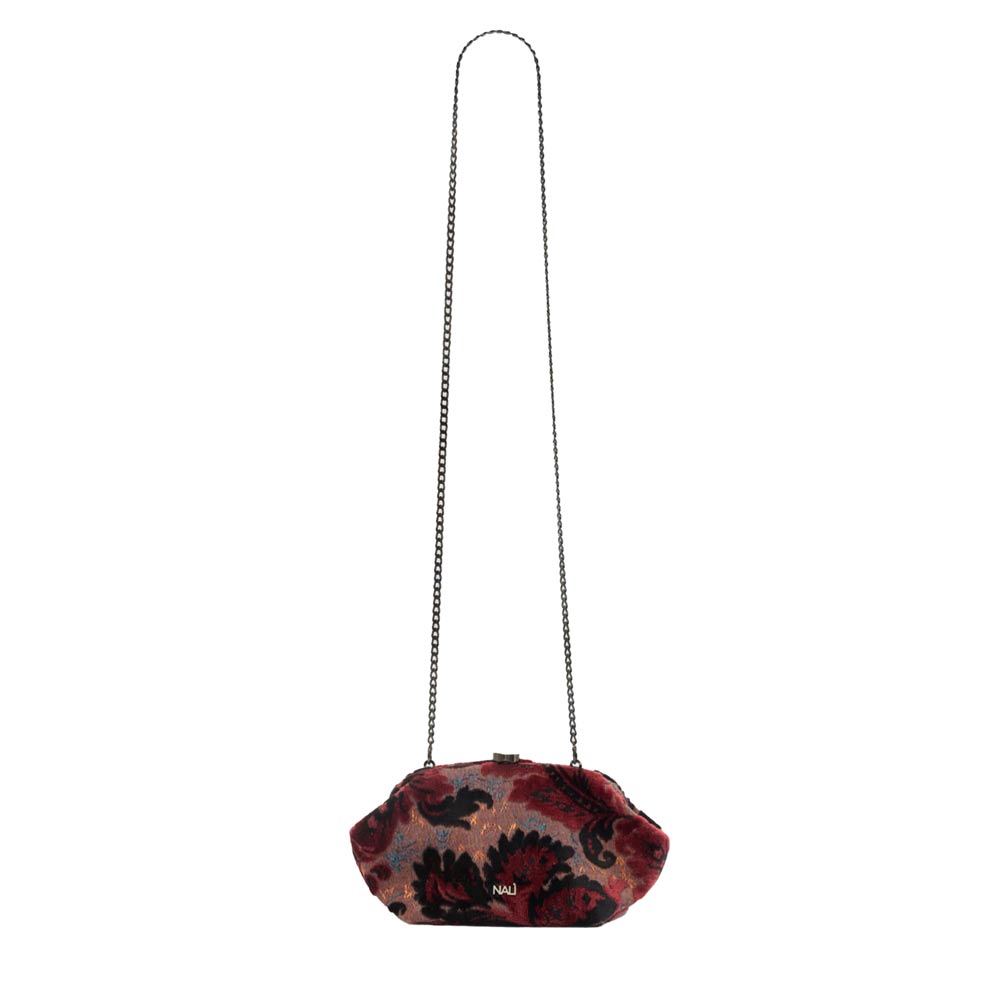Anika Brown Multi | Velvet Clutch
