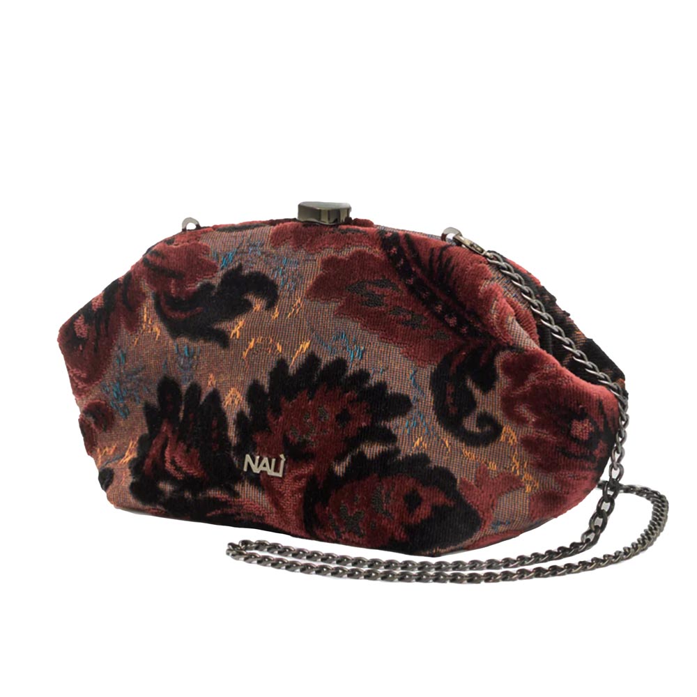 Anika Brown Multi | Velvet Clutch