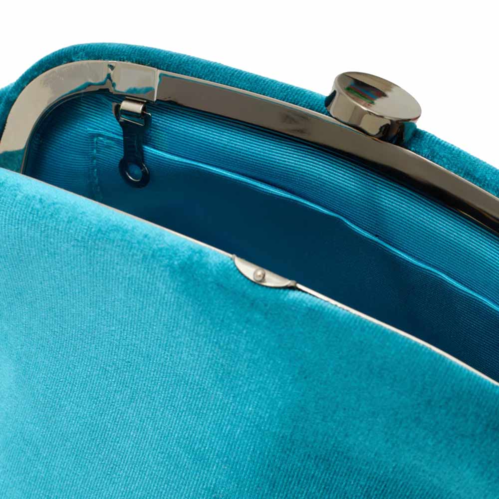 Anika Teal | Velvet Clutch