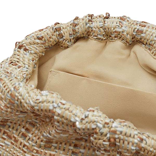 Estrella Cream/Bronze | Pouch Clutch