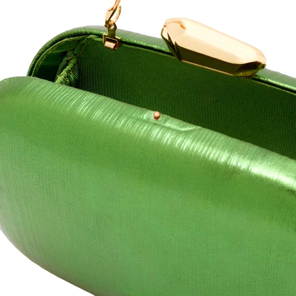 Giada Metallic Green | Clutch