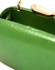 Giada Metallic Green | Hard Shell Clutch