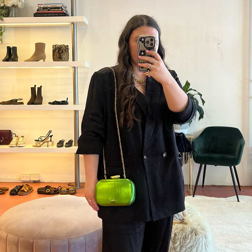 Giada Metallic Green | Clutch