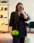 Giada Metallic Green | Hard Shell Clutch