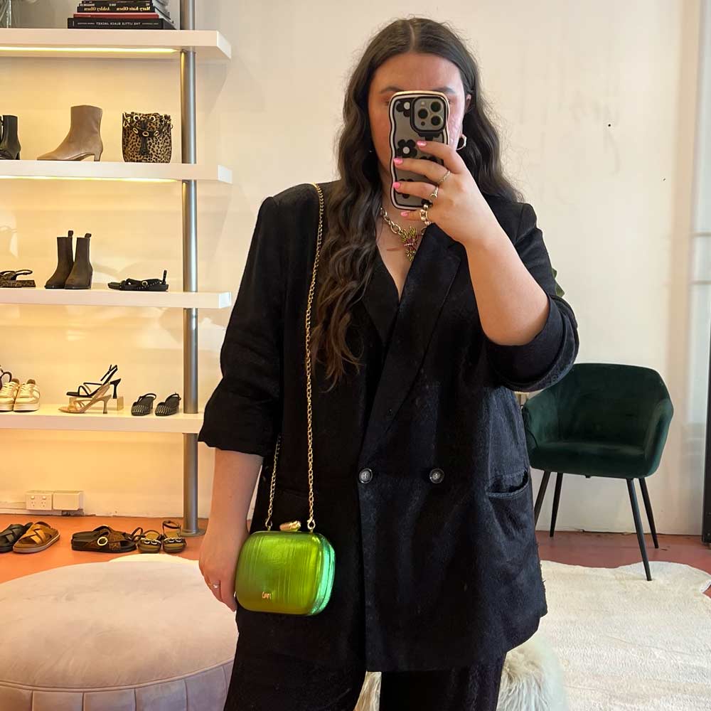Giada Metallic Green | Clutch