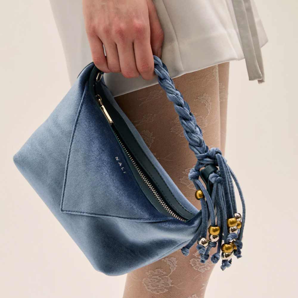Karen Blue | Velvet mini bag