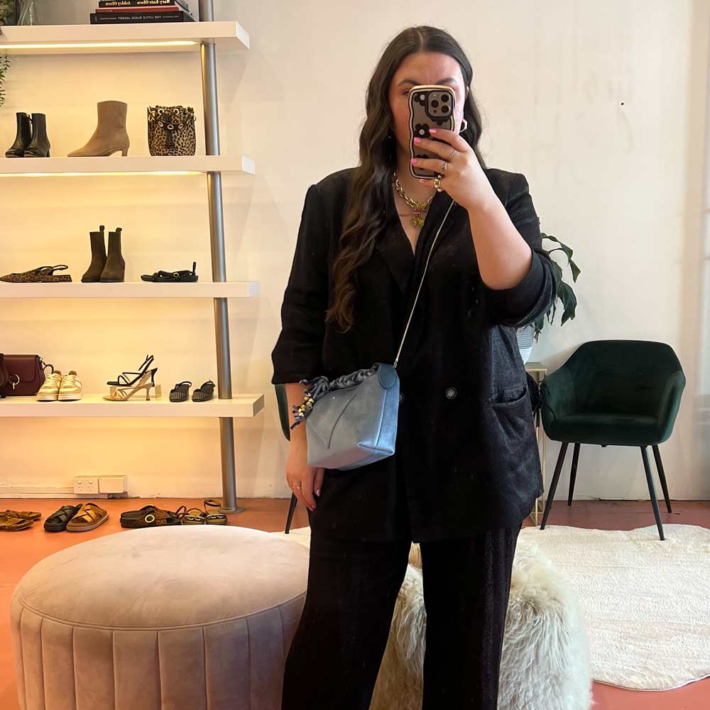 Karen Blue | Velvet mini bag