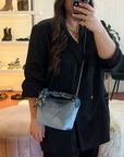 Karen Blue | Velvet mini bag