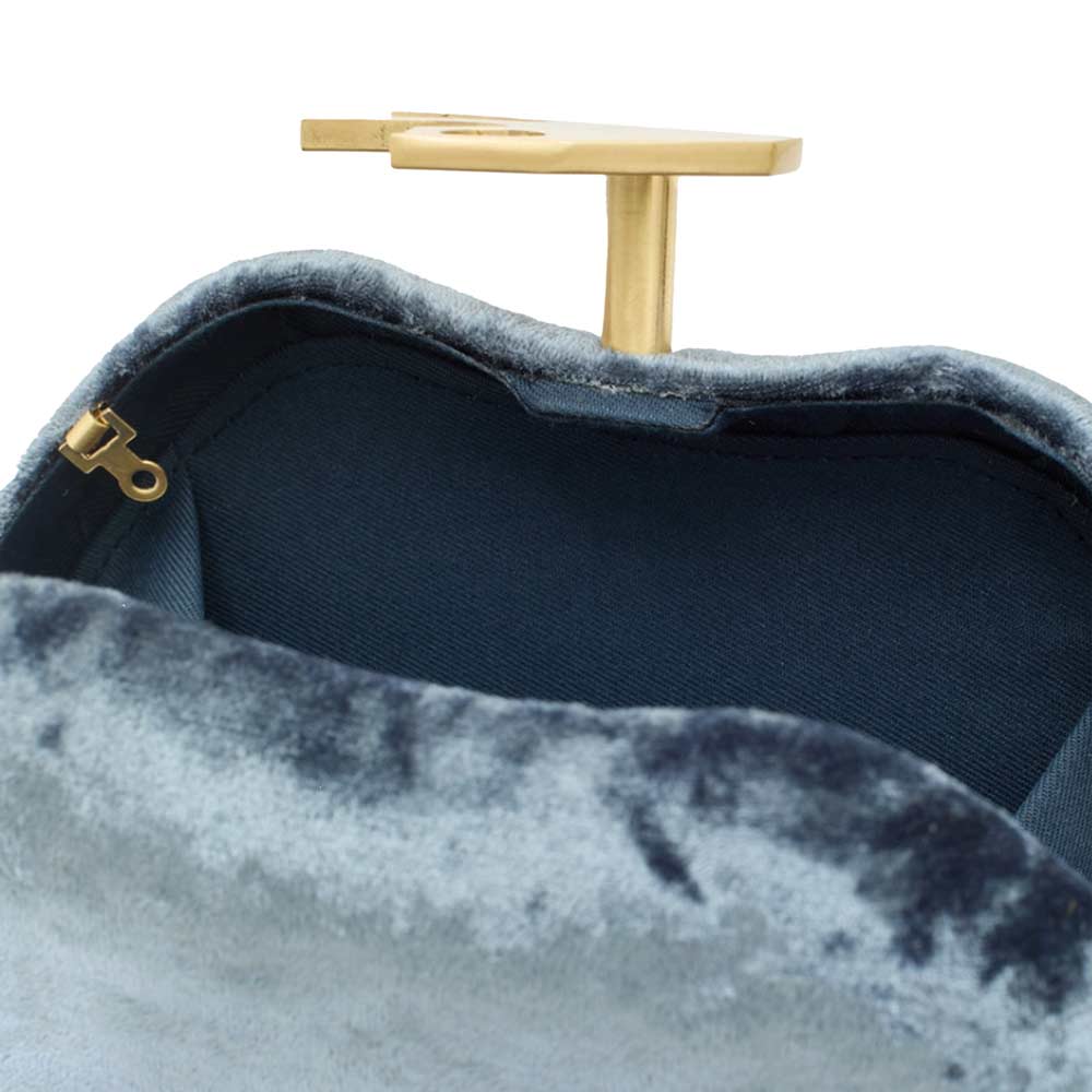 Tilly Blue | Velvet Clutch
