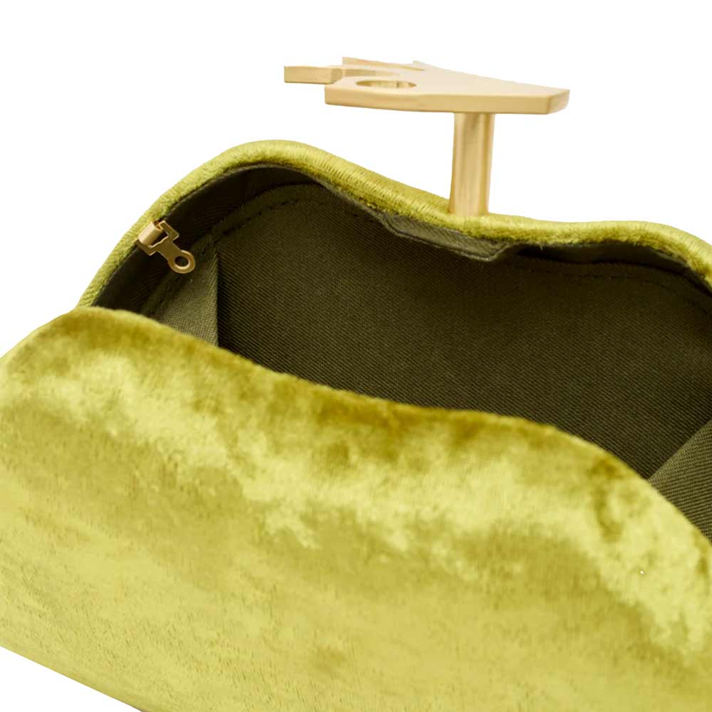 Tilly Green | Velvet Clutch