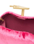 Tilly Pink | Velvet Clutch