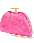 Tilly Pink | Velvet Clutch