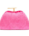 Tilly Pink | Velvet Clutch