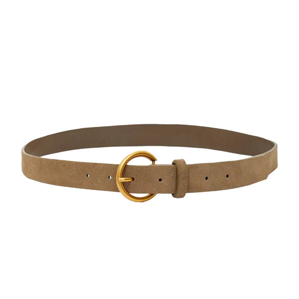 Josy Khaki | Suede Belt