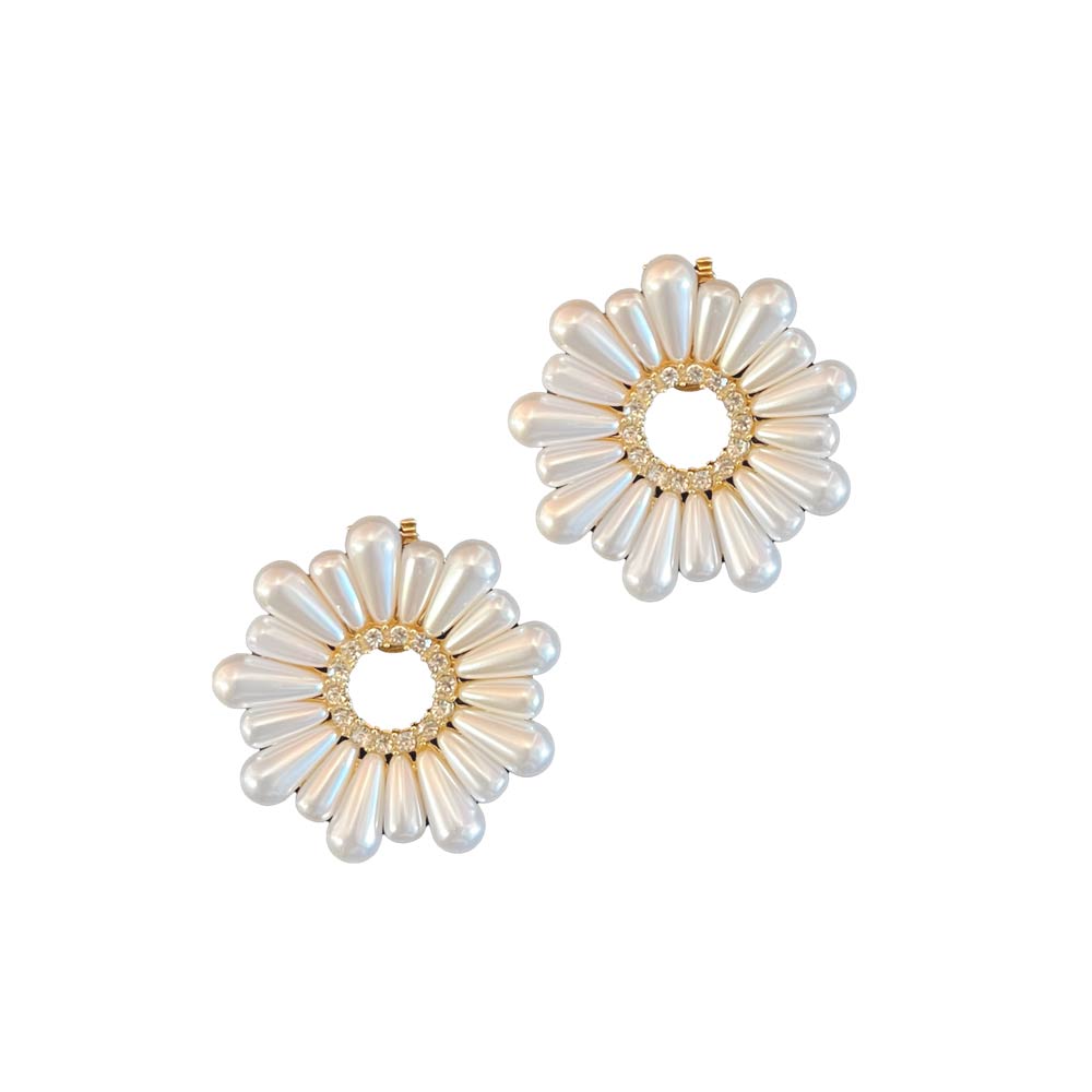 Pearl Flower Gold (set of 2) | Shoe Clips