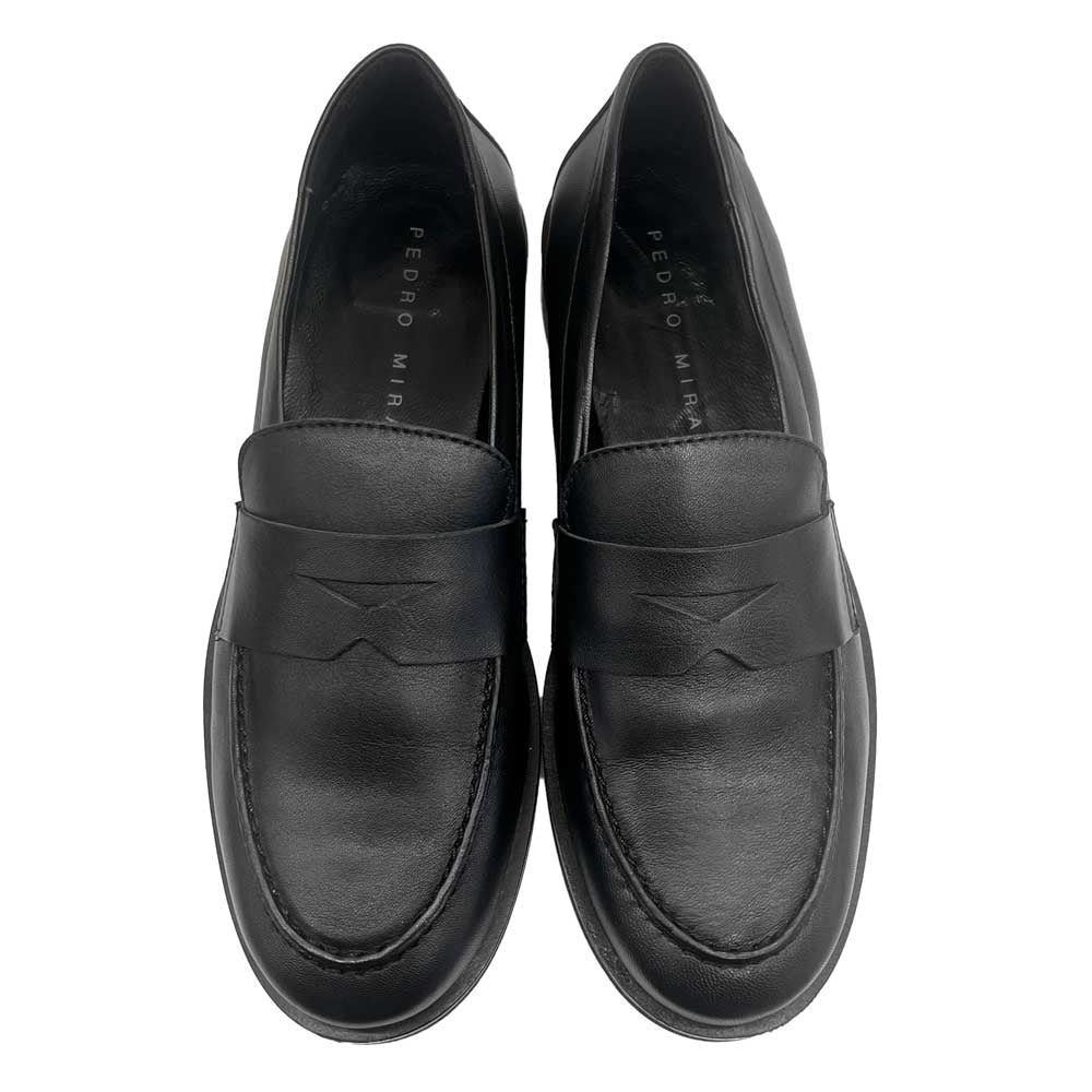 24125 Black | Leather Loafer