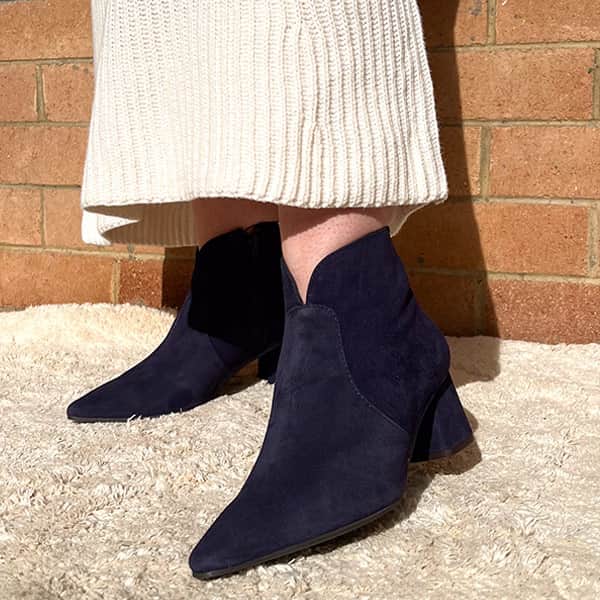 Arosa Navy | Suede Ankle Boot