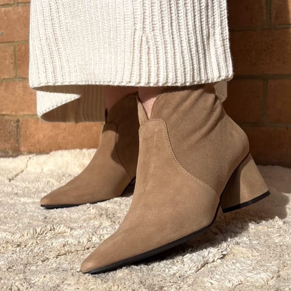Arosa Taupe | Suede Ankle Boot