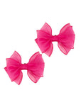Pink Bow Shoe Clips
